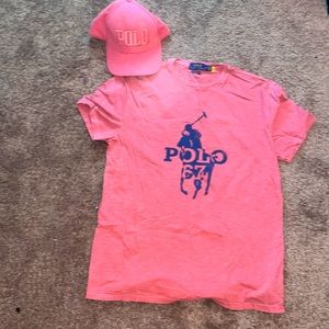 Polo shirt and hat